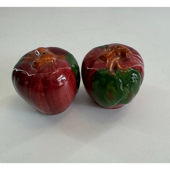 Franciscan Ware Red Apple VTG Ceramic Salt & Pepper Shaker Set - Picture 1 of 6